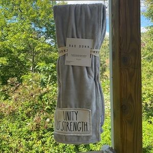 Rae Dunn plush throw